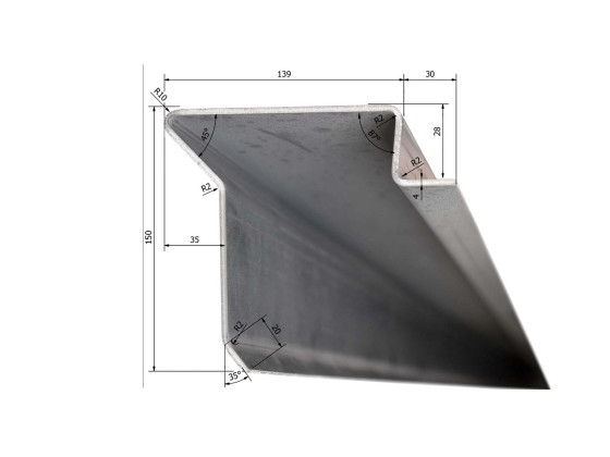 Kantenprofil 3.000mm - 61252