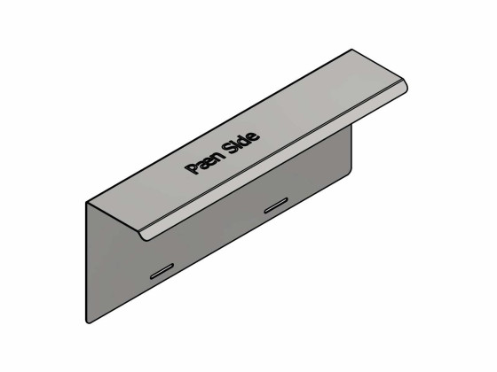 Besfestigung f. Rücklicht V2A 580x235mm