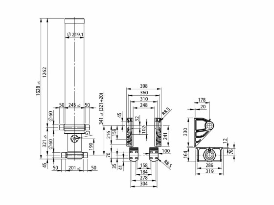Hydraulikzylinder Front HPFC 3820 135 3 Penta - 4C14701353003