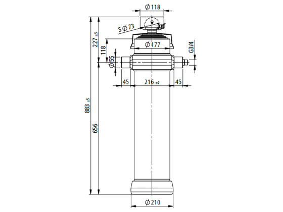 Penta tipcylinder 2107501545009