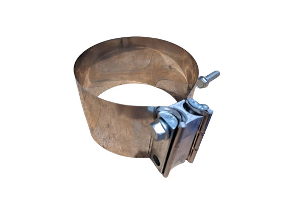 Spannband Edelstahl gerade ø129mm (5") breite 75mm - 8755