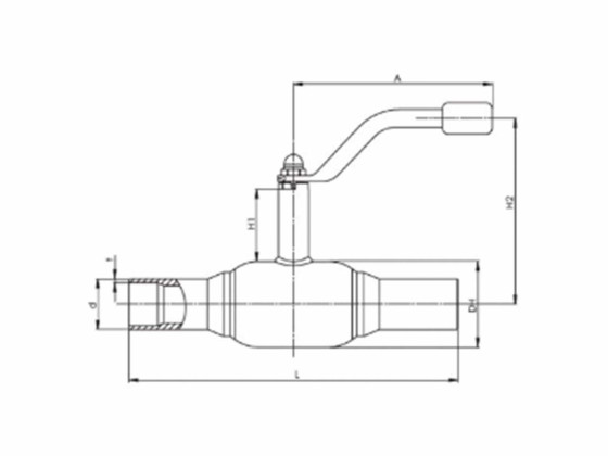 Sveiseventil 2"½ DN65 Ballomax FullFlow - 9410225065