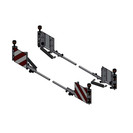 Breite Last Kennzeichnung m/Licht+Rundumleuchte, EU - Set