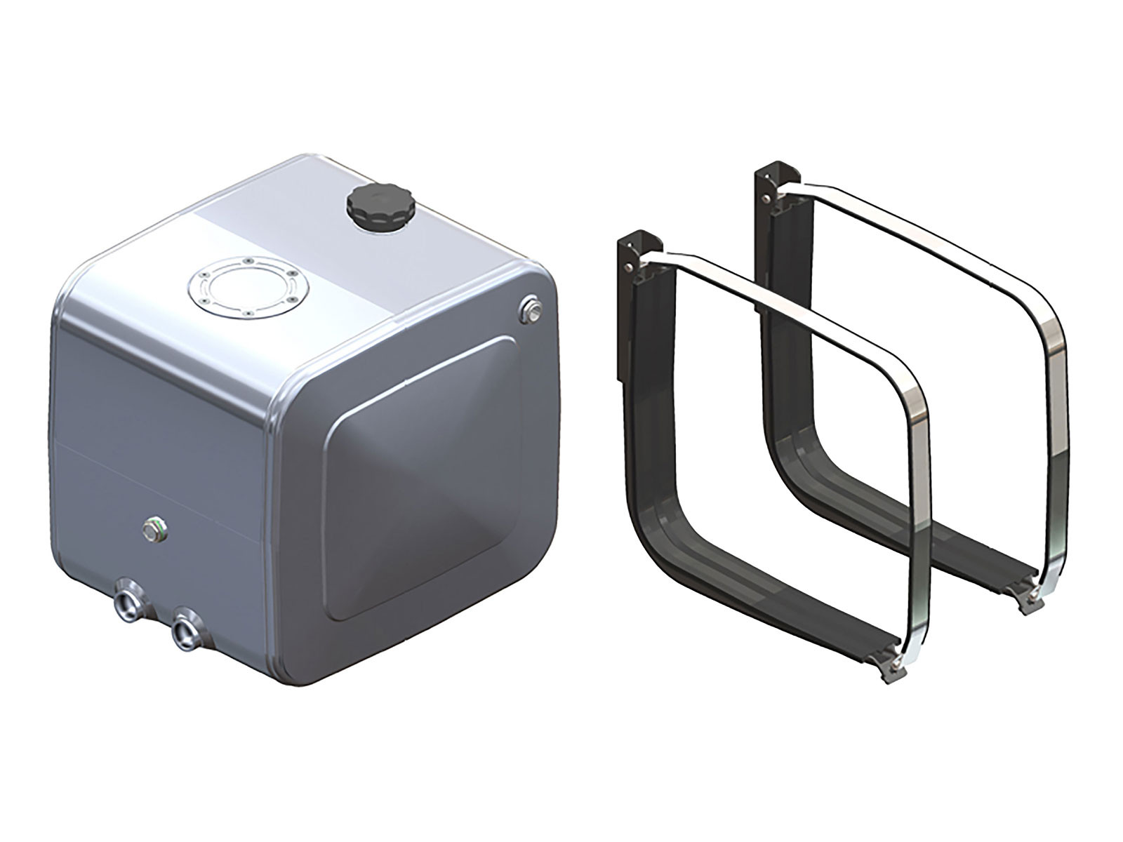 Hydrauliktank 250L, 600x640x710mm m/kit