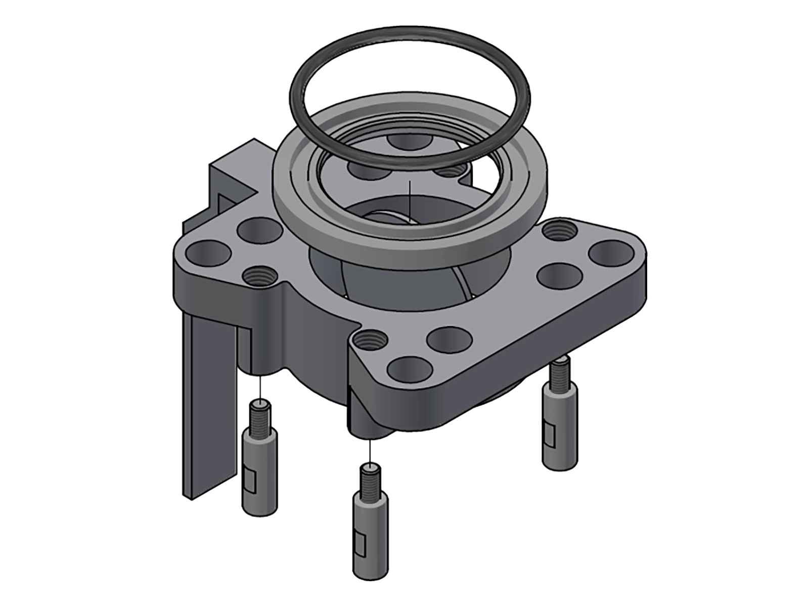 Kranventil 76mm komplett