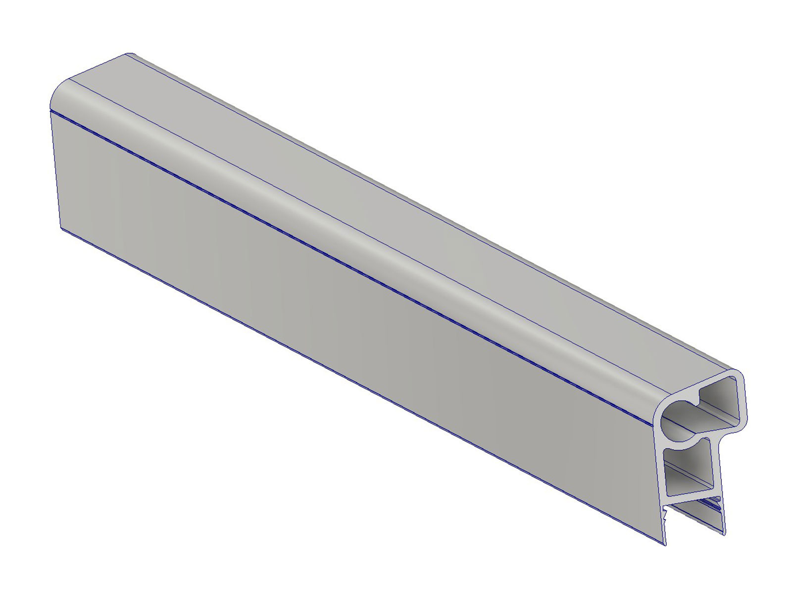 Topprofil 6500x100x40mm forsat