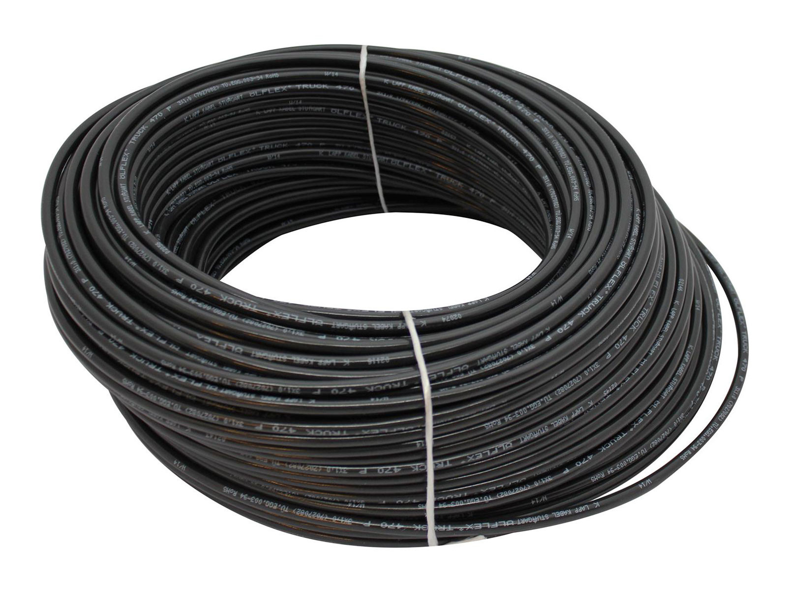 Kabel 2x1,0mm² ADR Dia 5,8mm - ISO4141, DIN72570 og ISO6722 - 7027080r - ringe a 100 m