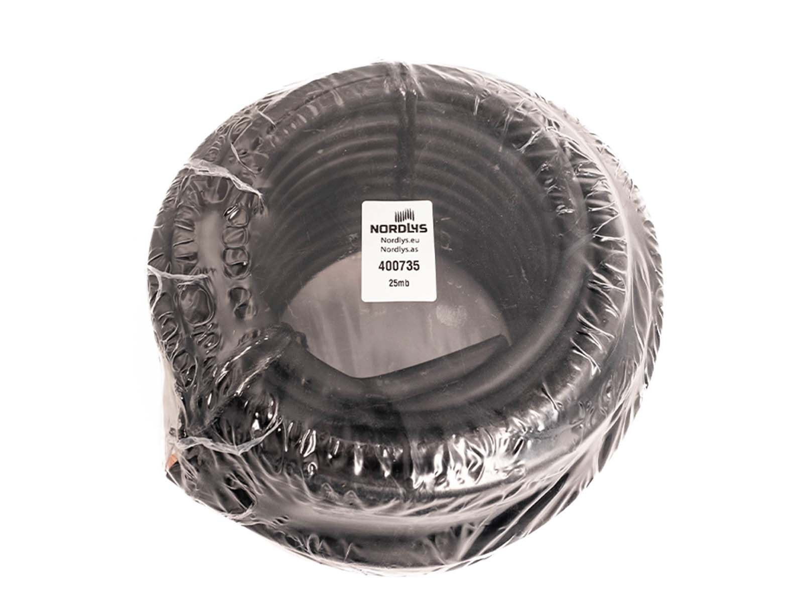 NORDLYS Kabel 35mm² Gummi Sort 25m tromle