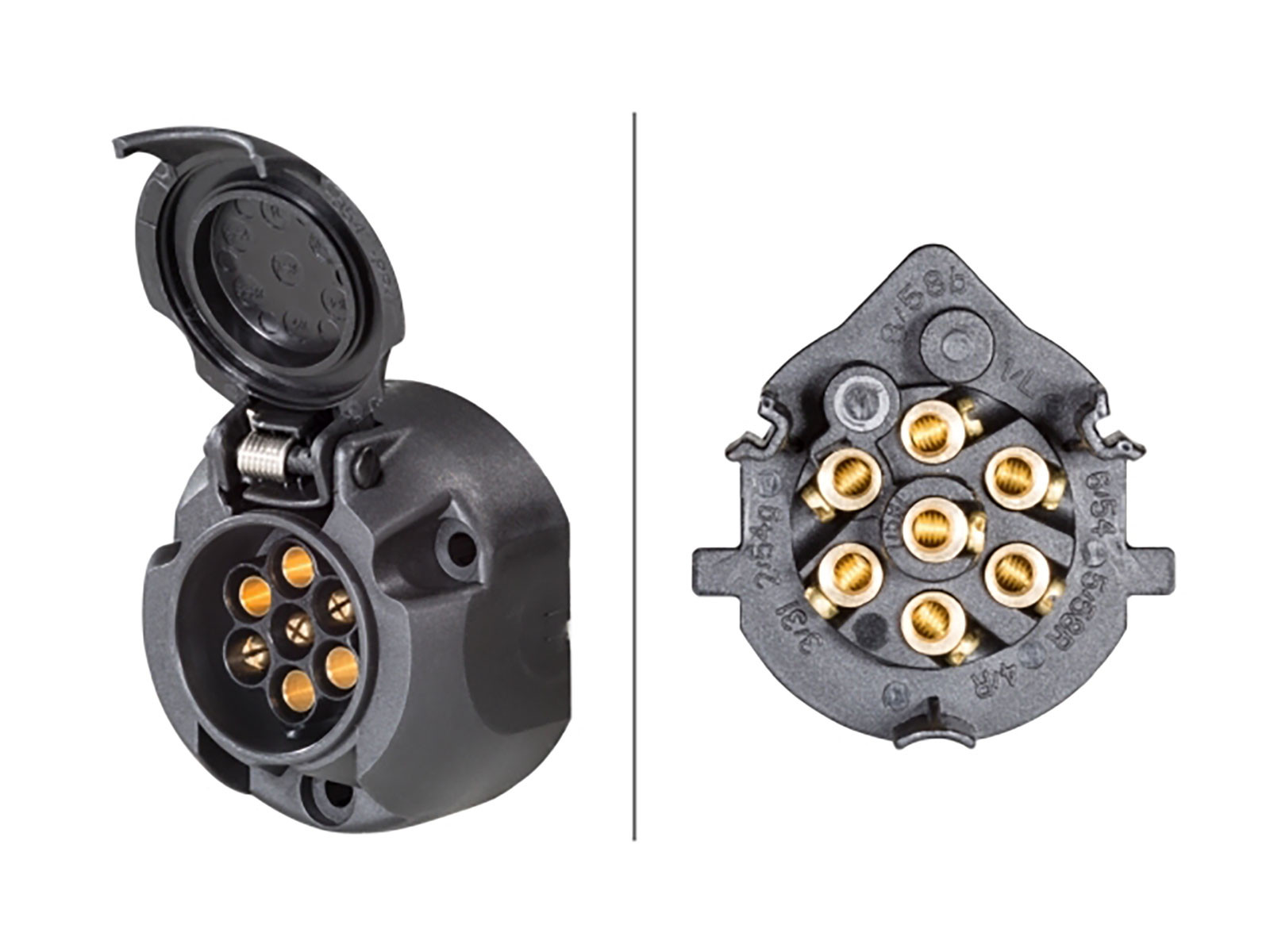 Stikdåse 7 polet standard - 8221