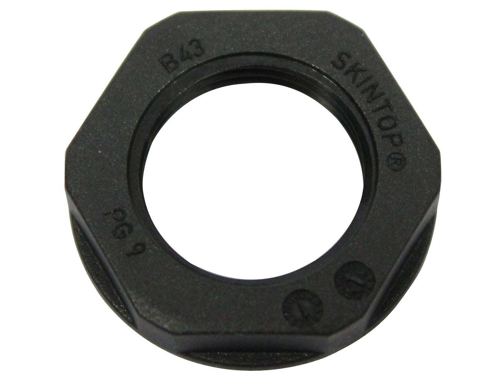 Møtrik i plast for PG9 - PGP9