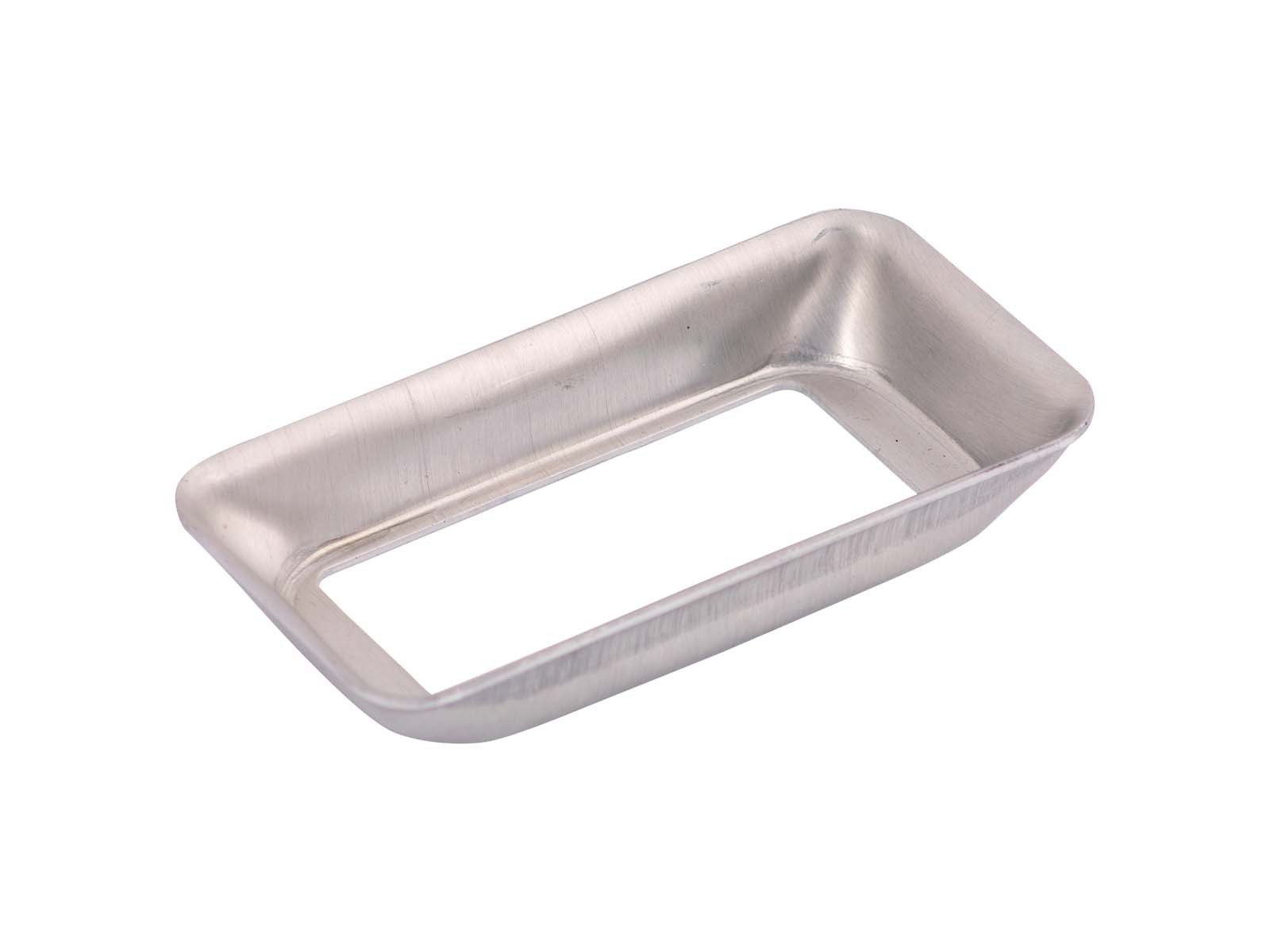 Indbygningsskål for sidemark. 2mm alu