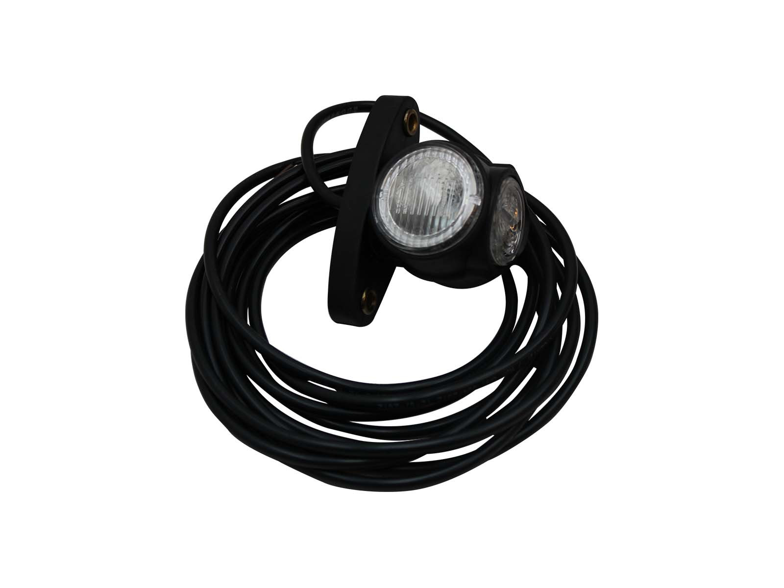 Slingrelygte lige,kort,rød/hvid/gul  - LED H/V 4m kabel  - 31-3360-007 ADR godkendt