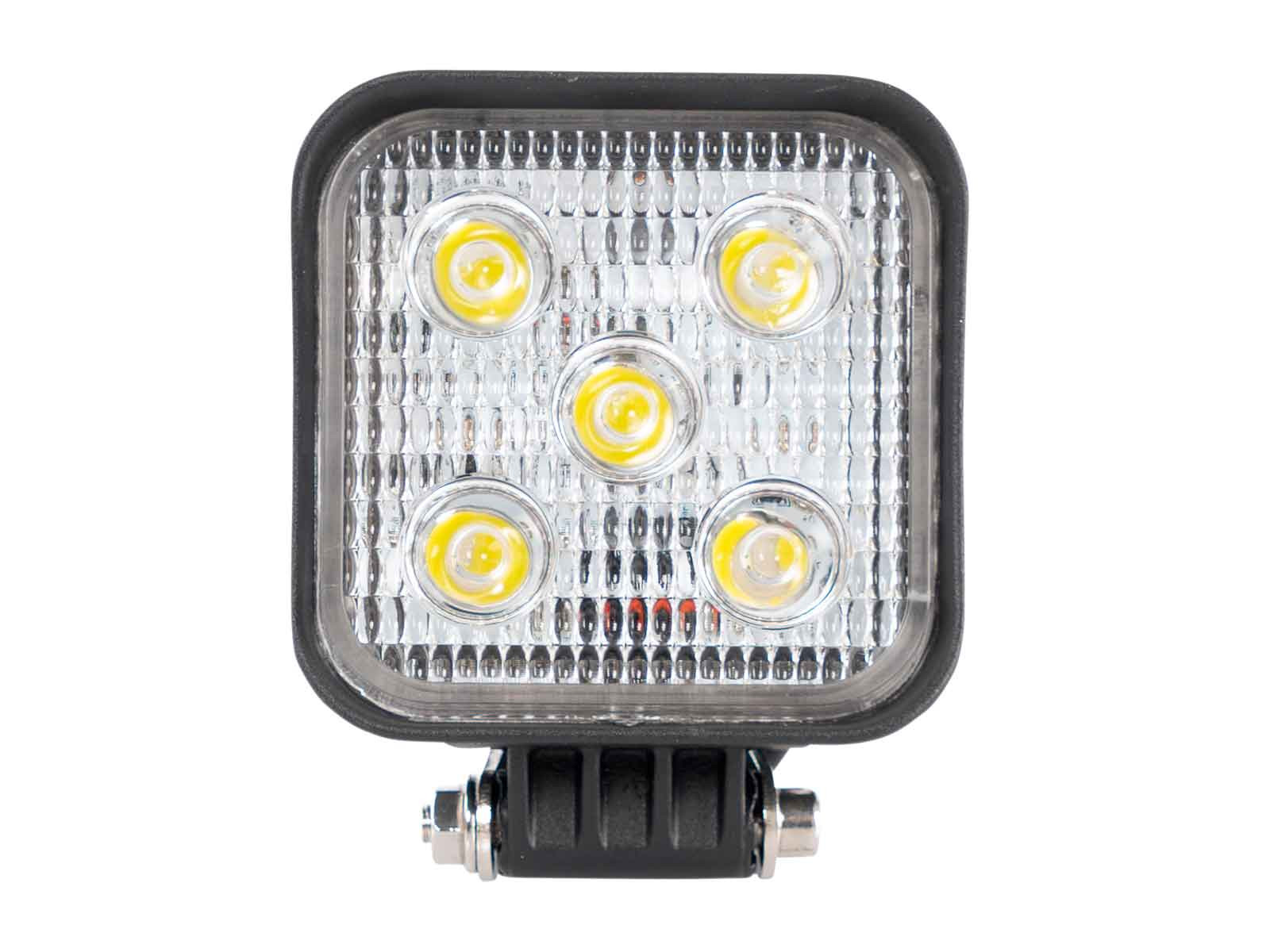 Arbejdslampe 12-24V 5LED 975lumen flood - 85x85x38mm - IP67 - ECE R10