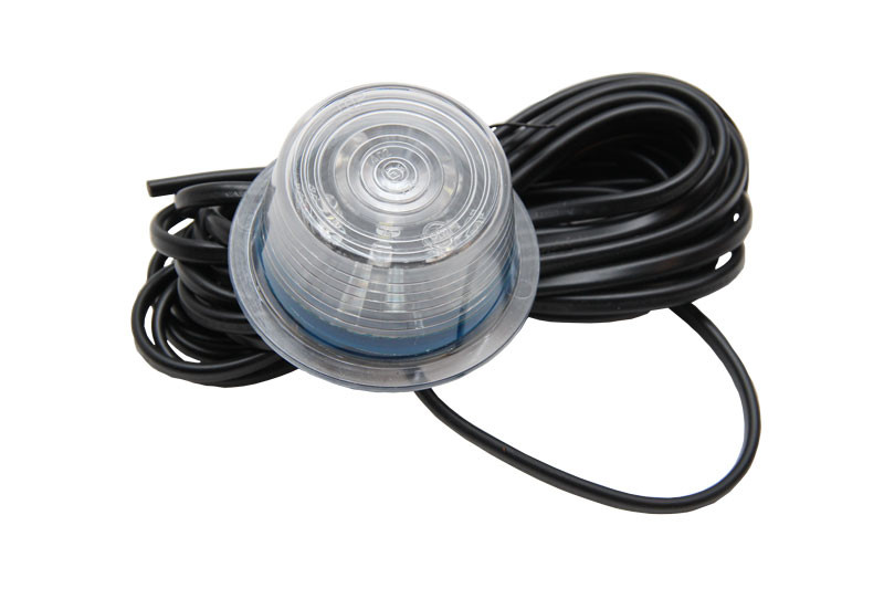 Glass hvitt m/diode 24V - 30797