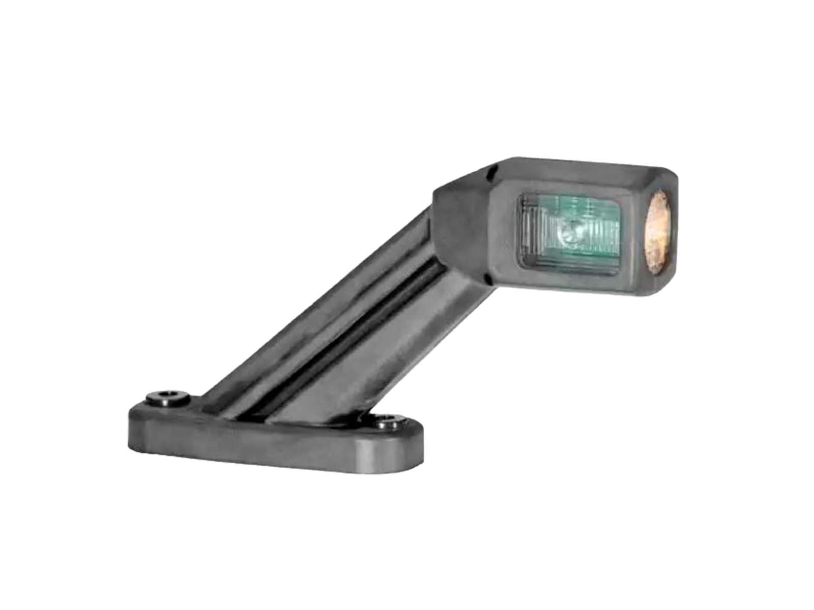 Umrissleuchte LED 12/24V schräg Rot/Weiß/Gelb Links 3m Kabel - Hella 2XS 011 769 677