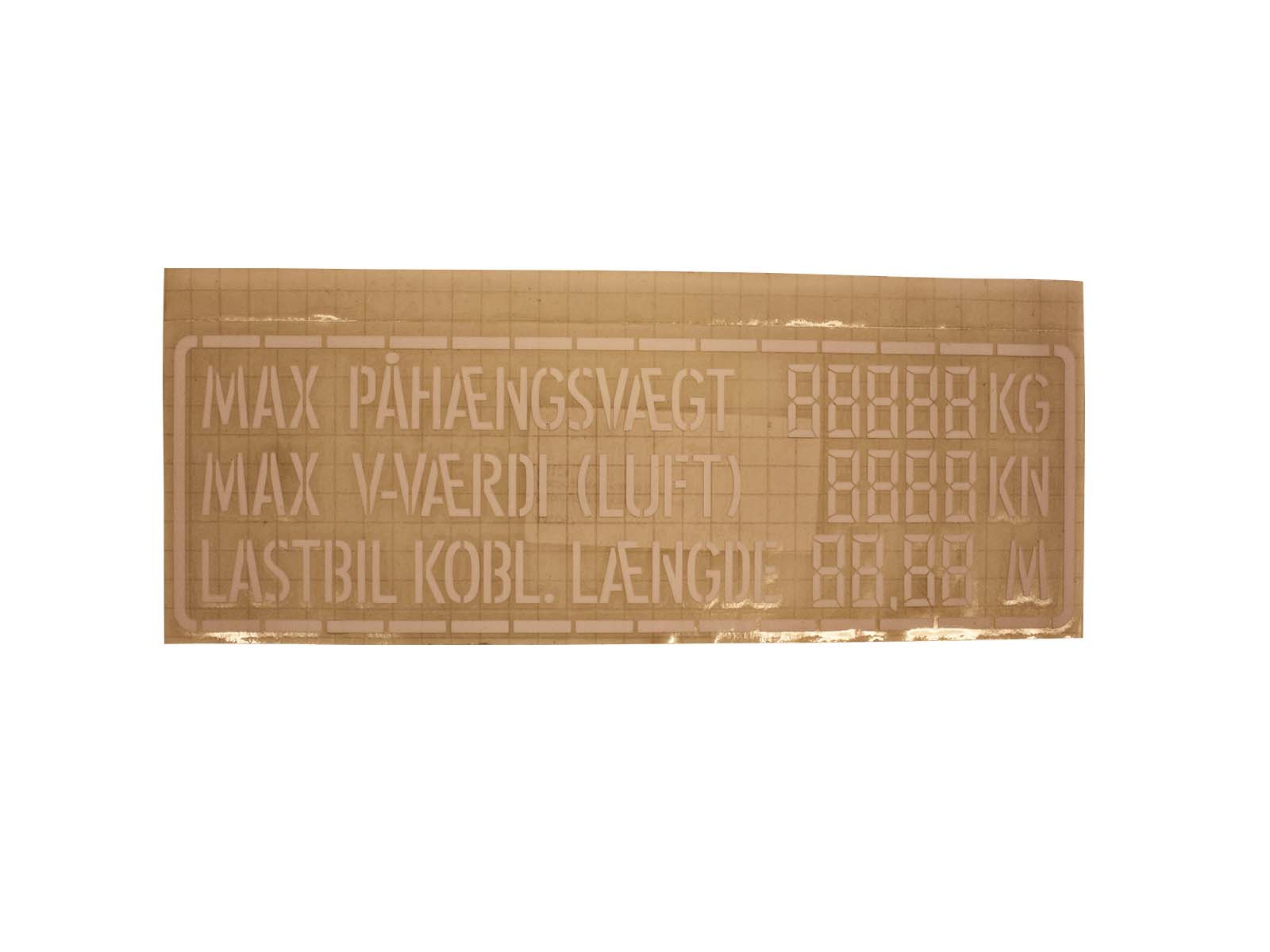 Koblingstavle kærre luft hvid - 85101