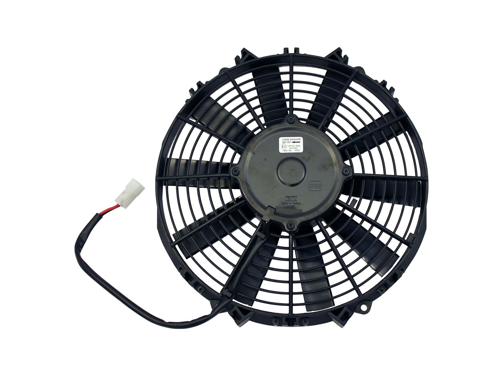 Ventilator f/væg 24V 280mm 1330m3 - sug - IP68