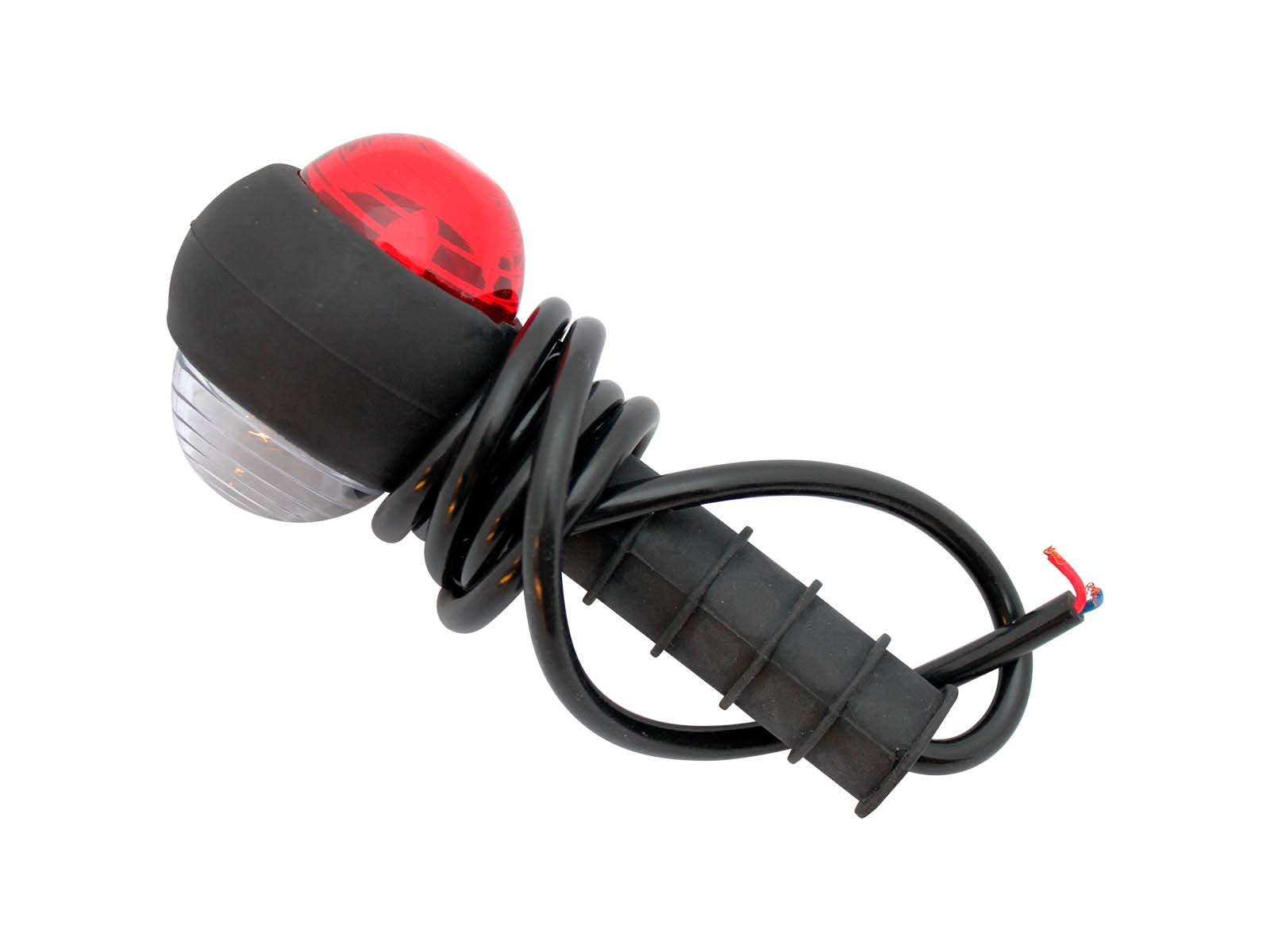 Lampe LED for peilestang rød/hvit