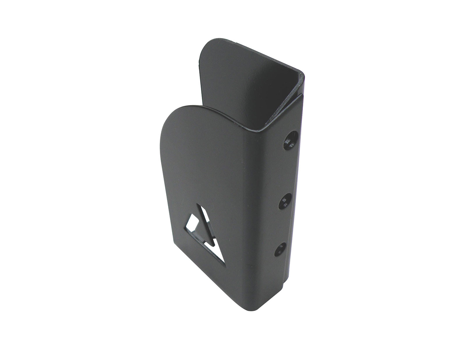 Lægteholder 28,5mm venstre f/515002 - Nittes på - For montering på venstre side af stolpen - Sortprimet