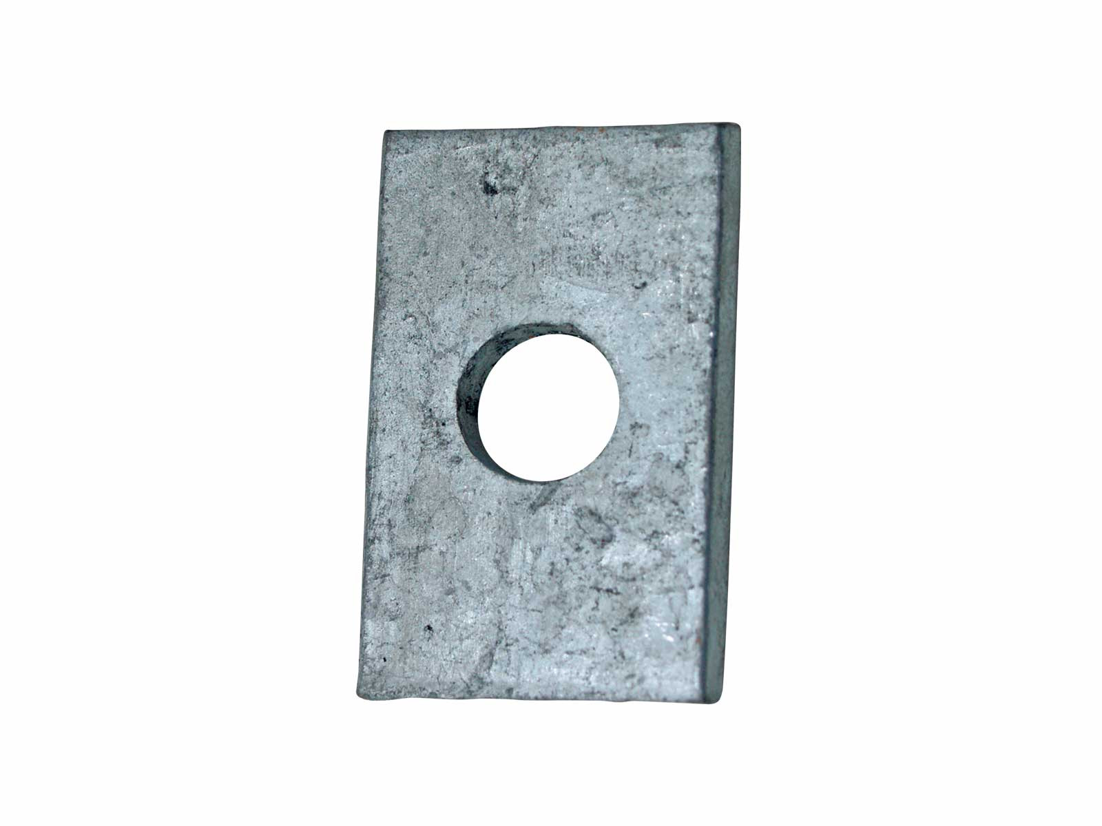 Skive varmgalv med hul, for gummiklods - Ø18mm hul 65x8x40mm