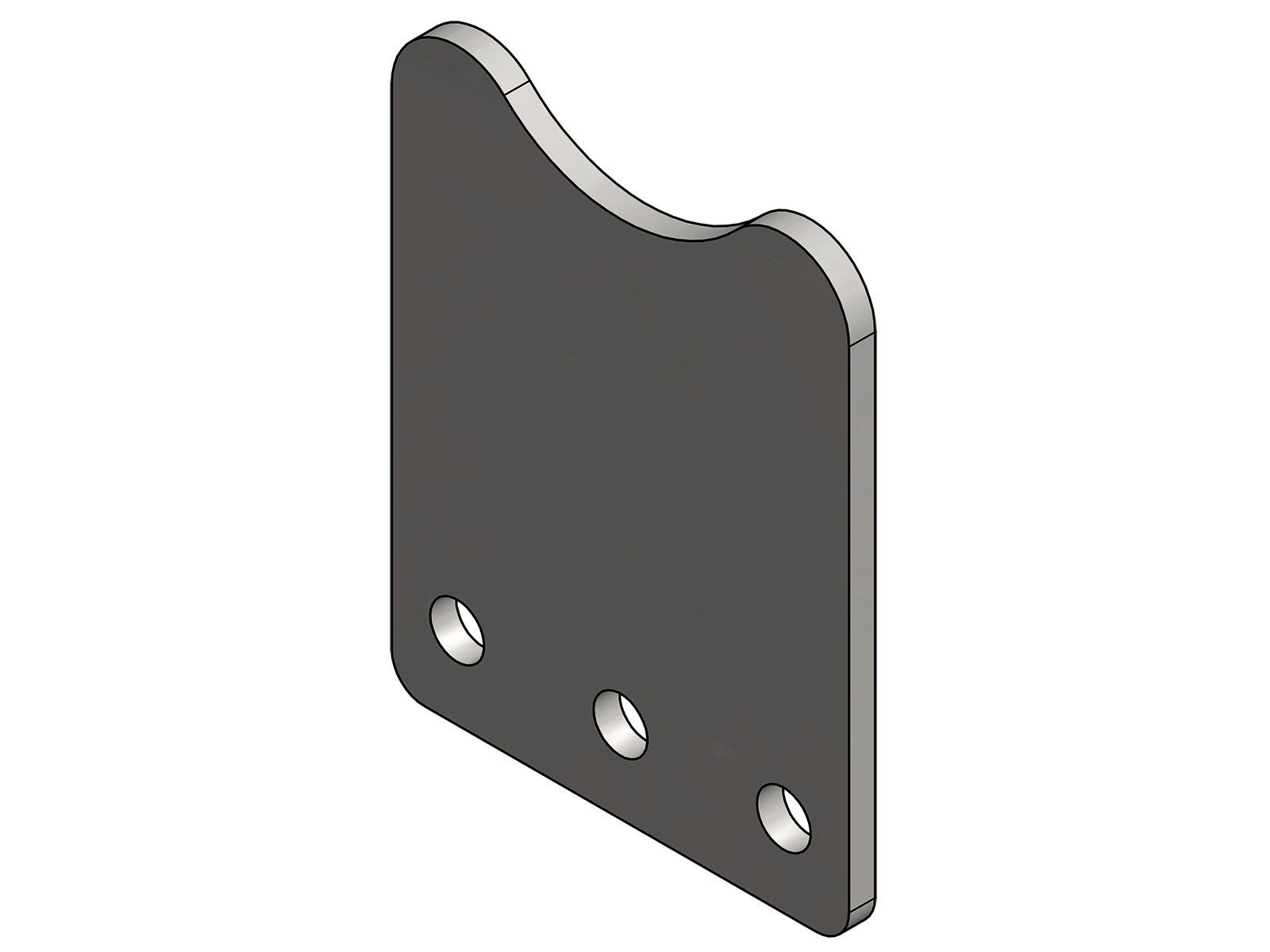 Chassifeste 140x180x8 m/3xØ16 hul