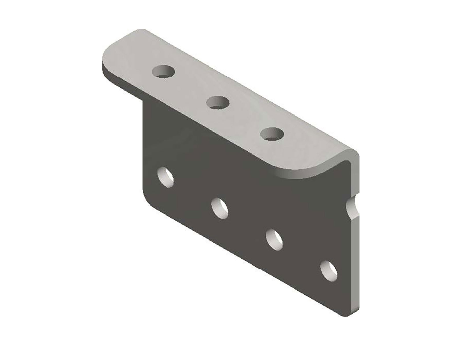 Nedre konsoll høyde 140mm 3/4hulls, Rå c/c 50mm