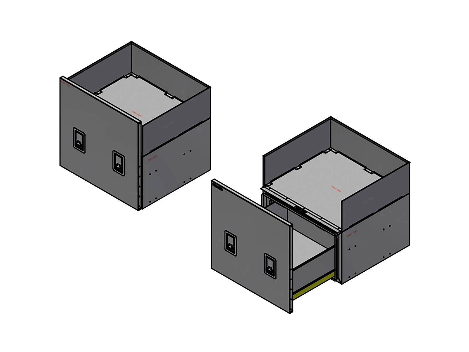 BevoBox RF miljøkasse L825xH470/280xD750 MIB
