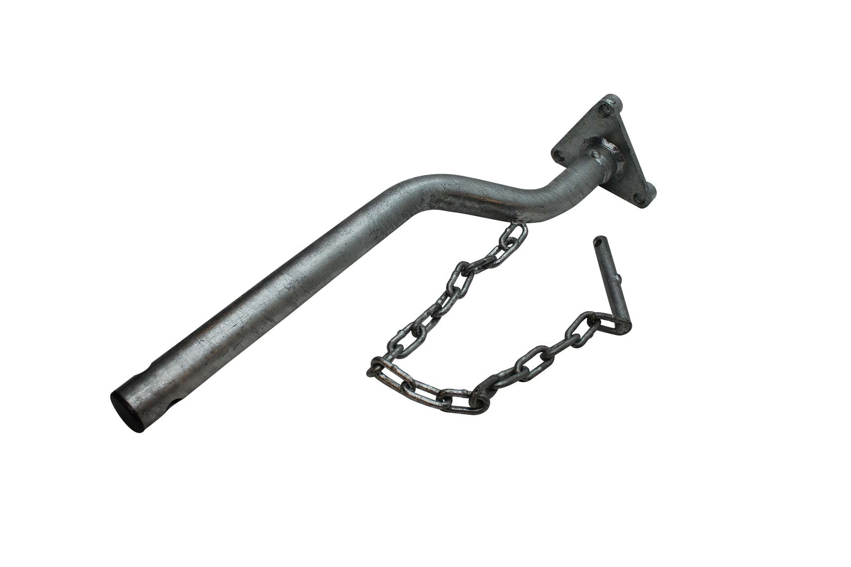 Snekædeholder Ø38x585mm CC=100 - Varmgalv m/flange og plastprop - Scanias artikelnummer 1944159