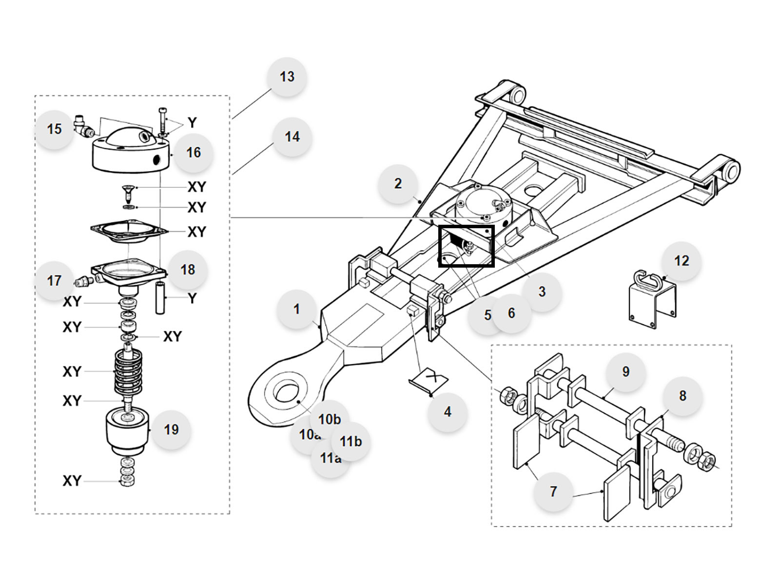 VBG Foring Framdel Luftstyrt A-drag - 18-083000