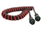 El kabel spiral 2 polet med Nato stik - Max arbejdslængde 3,5 meter