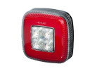 Baklys/ryggelys LED 12/24V PRO-SQUARE, 0,5m kabel m/5-pin ba