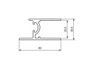Kantprofil 6000x60x25mm