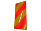 Sidem.refleks rød-gul ve. (n) 525x250mm