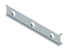 Aluminium-Halterung für Seitengitter, mit 3 x 8mm Bohrungen, 100x19x7mm.