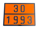 ADR skilt 30/1993 400x300mm