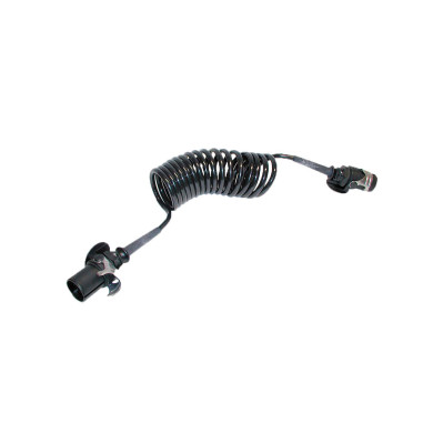 El kabel EBS spiral 7 polet 24V - Max arbejdslængde 4 meter