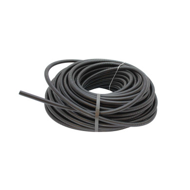 Polyflex Rillerør 13mm, sort, uden slids, - Temp. -40° til +120°, UV-bestandig - Ø15,8mm udv. Ø12,7 indv