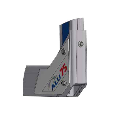 ALU 75 bank 2550 med faste stokke og faste beslag