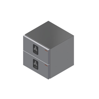 BevoBox Mix Premium 600x600x600 2 Schubladen