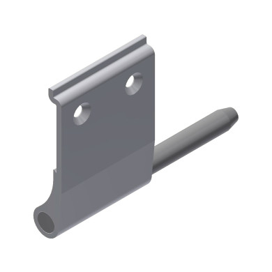 Hængsel alu H 180/90mm m/tap for 353032