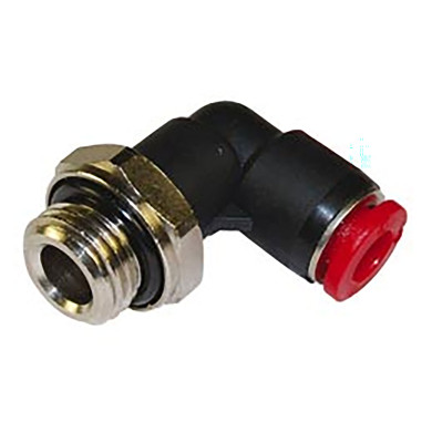 Pneufit Overgang vinkel 8 mm x1/8 - M12 plastik