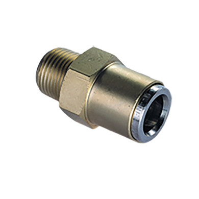 Fleetfit push-in lige nippel 6 mm - M12 stål