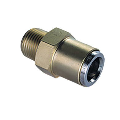 Fleetfit push-in lige nippel, 12 mm M12 stål