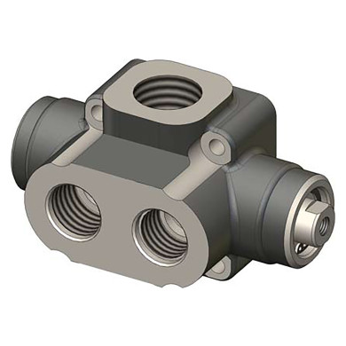 Omfb Pneumatisk 3-vejs omskifterventil - 250 l/min