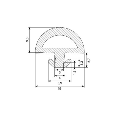 Gummilist for 353032 - 30.7649