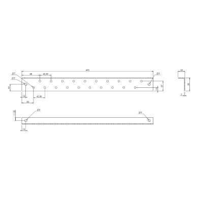 Montageskena för Herionventiler Rostfri