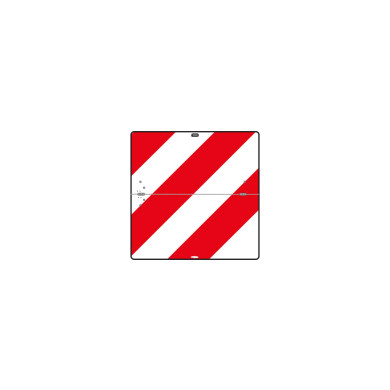 Venstresidet 423x423x2mm, horisontalt foldbar, aluminium - 32.401.00