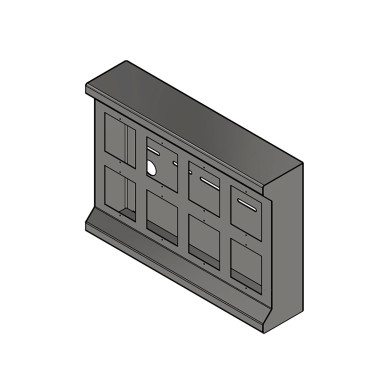 Baklyskasse, dobbel rad