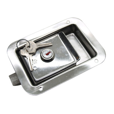 Schnappverschluss m. Schlüssel Edelstahl 140x102,5mm - 2 Stück pro Beutel - 2384N