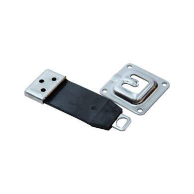 Dørholder rustfri m/gummi bånd 123mm - For side montering - 6 stk pr. pose